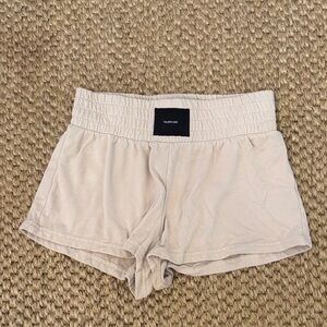 TALENTLESS Light Beige Elastic Waist Lounge Shorts